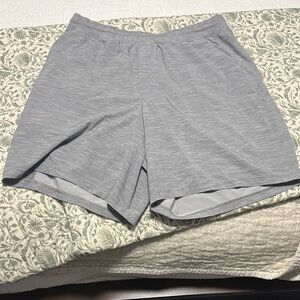 lululemon Men's 7” Pacebreaker lined - Light Heather Grey shorts - size L